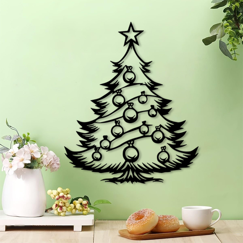 CIFBUY Laser Cut Tree Metal Wa - Tech Office Wall Art ulasan dan harga