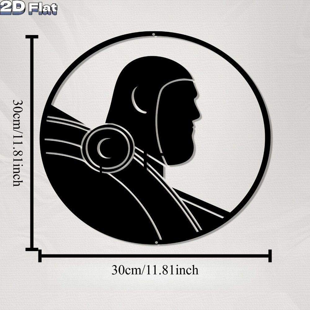 1pc Modern Robot Aluminum Plat - Tech Office Wall Art ulasan dan harga