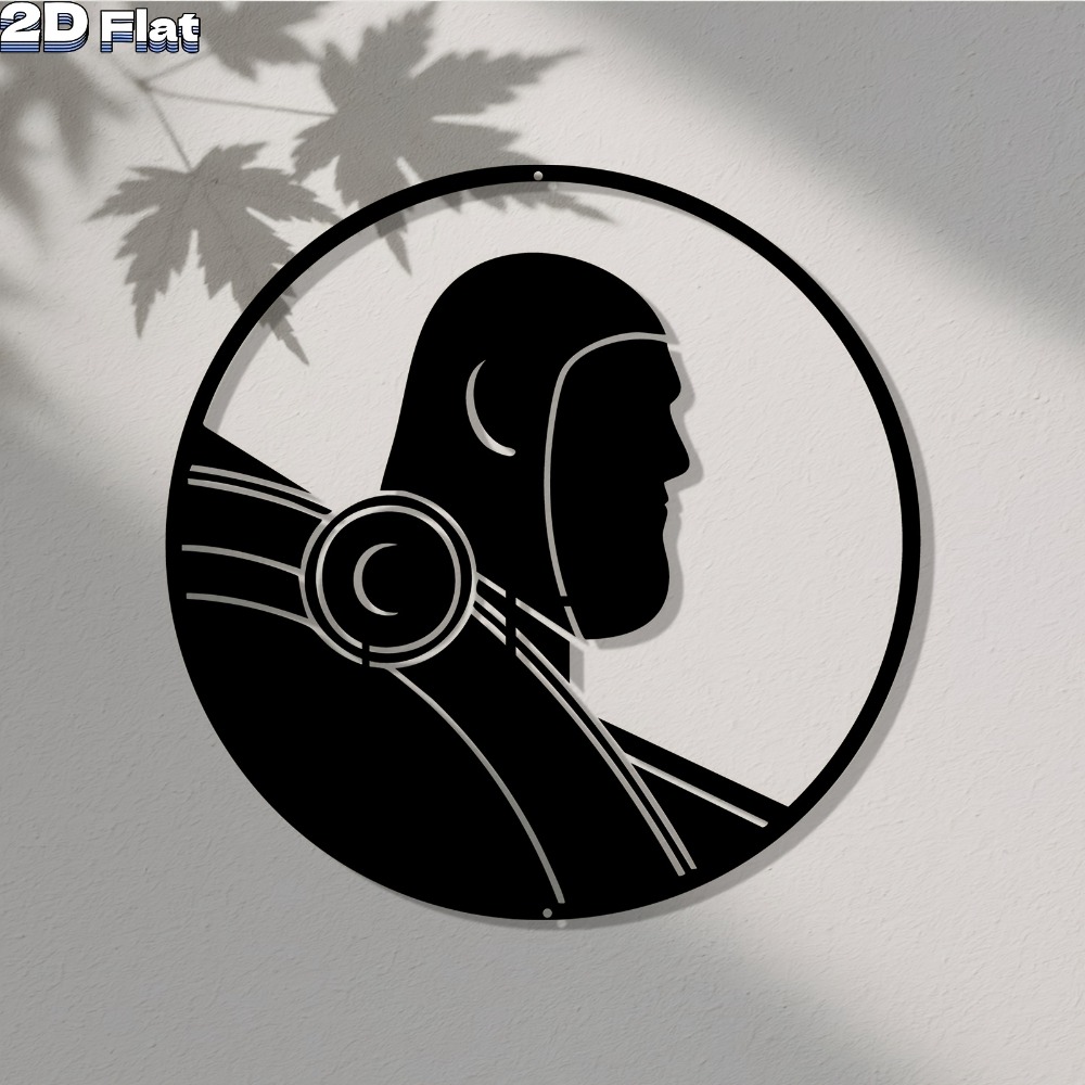 1pc Modern Robot Aluminum Plat - Tech Office Wall Art ulasan dan harga