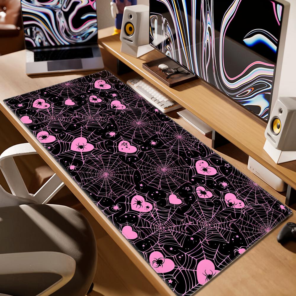 90x40 White or Pink Spiderweb  - Office Tech Setup ulasan dan harga