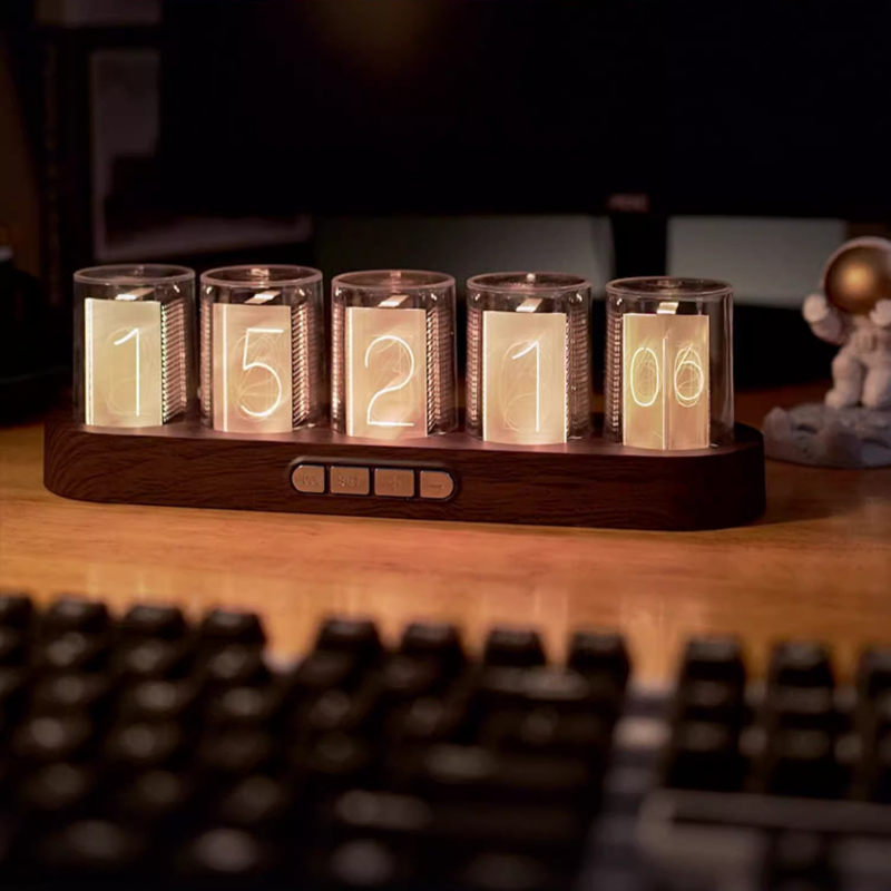 LED Nixie Tube Clock RGB Gamin - Office Tech Setup ulasan dan harga