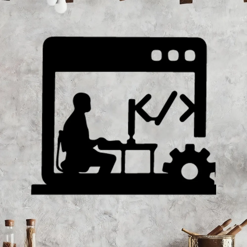 CIFBUY Metal Wall Art Programm - Tech Office Wall Art ulasan dan harga